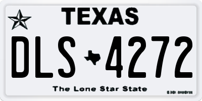 TX license plate DLS4272