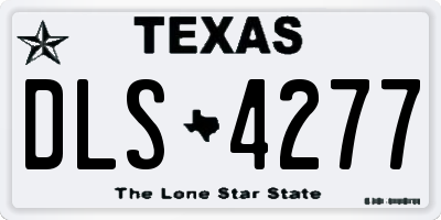 TX license plate DLS4277