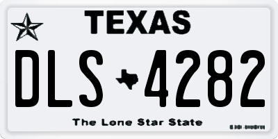 TX license plate DLS4282