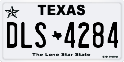 TX license plate DLS4284