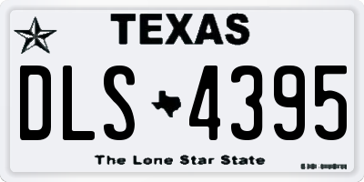 TX license plate DLS4395