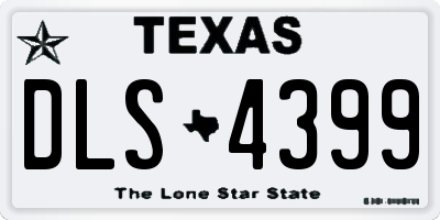 TX license plate DLS4399