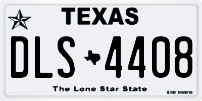 TX license plate DLS4408