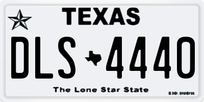 TX license plate DLS4440