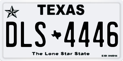 TX license plate DLS4446
