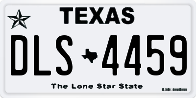 TX license plate DLS4459