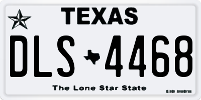TX license plate DLS4468