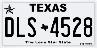 TX license plate DLS4528