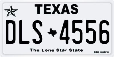 TX license plate DLS4556
