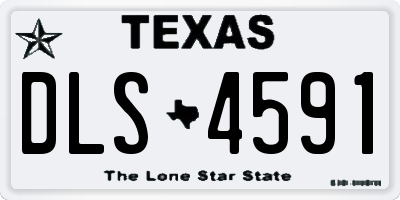 TX license plate DLS4591