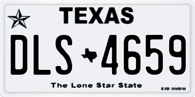 TX license plate DLS4659