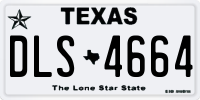 TX license plate DLS4664