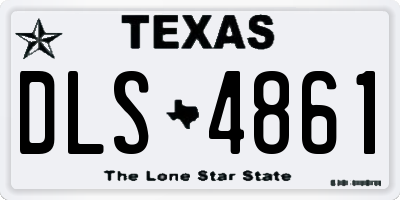 TX license plate DLS4861