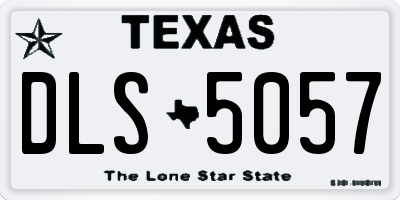 TX license plate DLS5057