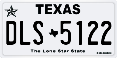 TX license plate DLS5122