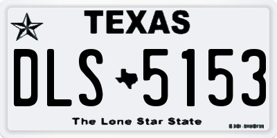 TX license plate DLS5153