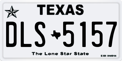 TX license plate DLS5157