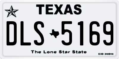 TX license plate DLS5169