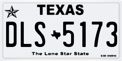 TX license plate DLS5173