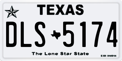 TX license plate DLS5174