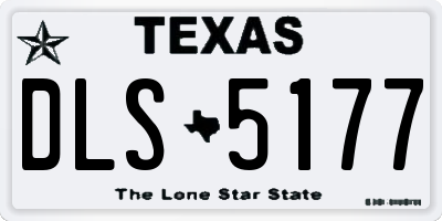 TX license plate DLS5177