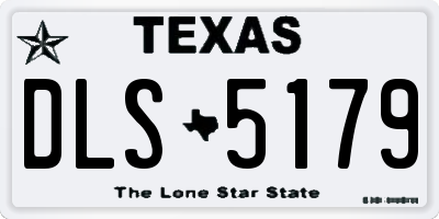 TX license plate DLS5179