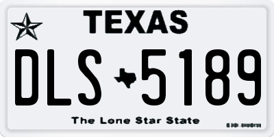 TX license plate DLS5189