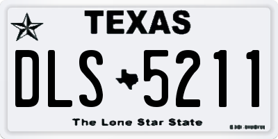 TX license plate DLS5211