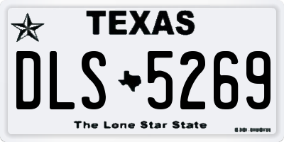 TX license plate DLS5269
