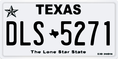 TX license plate DLS5271