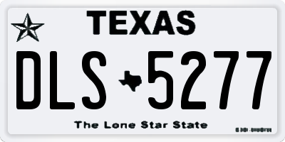 TX license plate DLS5277
