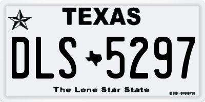 TX license plate DLS5297