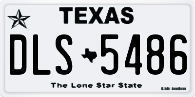TX license plate DLS5486