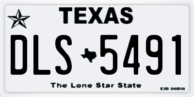 TX license plate DLS5491