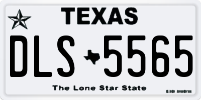 TX license plate DLS5565