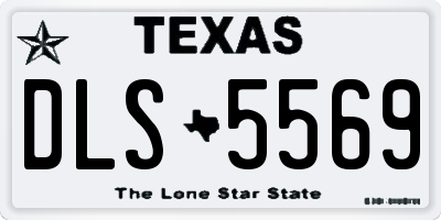 TX license plate DLS5569