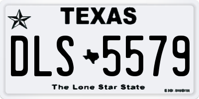 TX license plate DLS5579