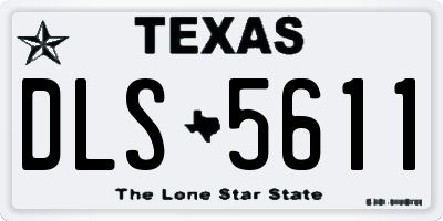 TX license plate DLS5611