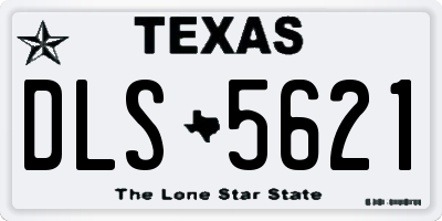 TX license plate DLS5621