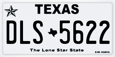 TX license plate DLS5622