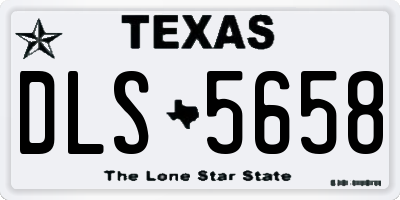 TX license plate DLS5658