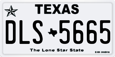 TX license plate DLS5665