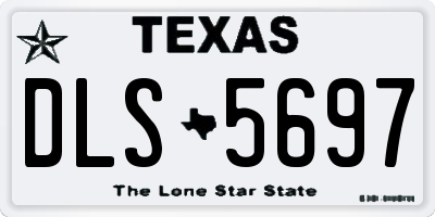 TX license plate DLS5697