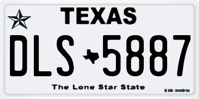 TX license plate DLS5887