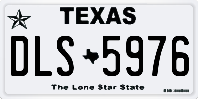 TX license plate DLS5976
