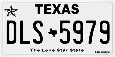 TX license plate DLS5979