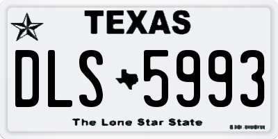 TX license plate DLS5993