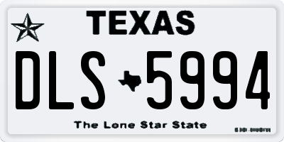 TX license plate DLS5994