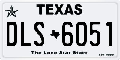 TX license plate DLS6051