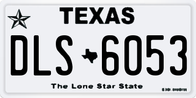 TX license plate DLS6053